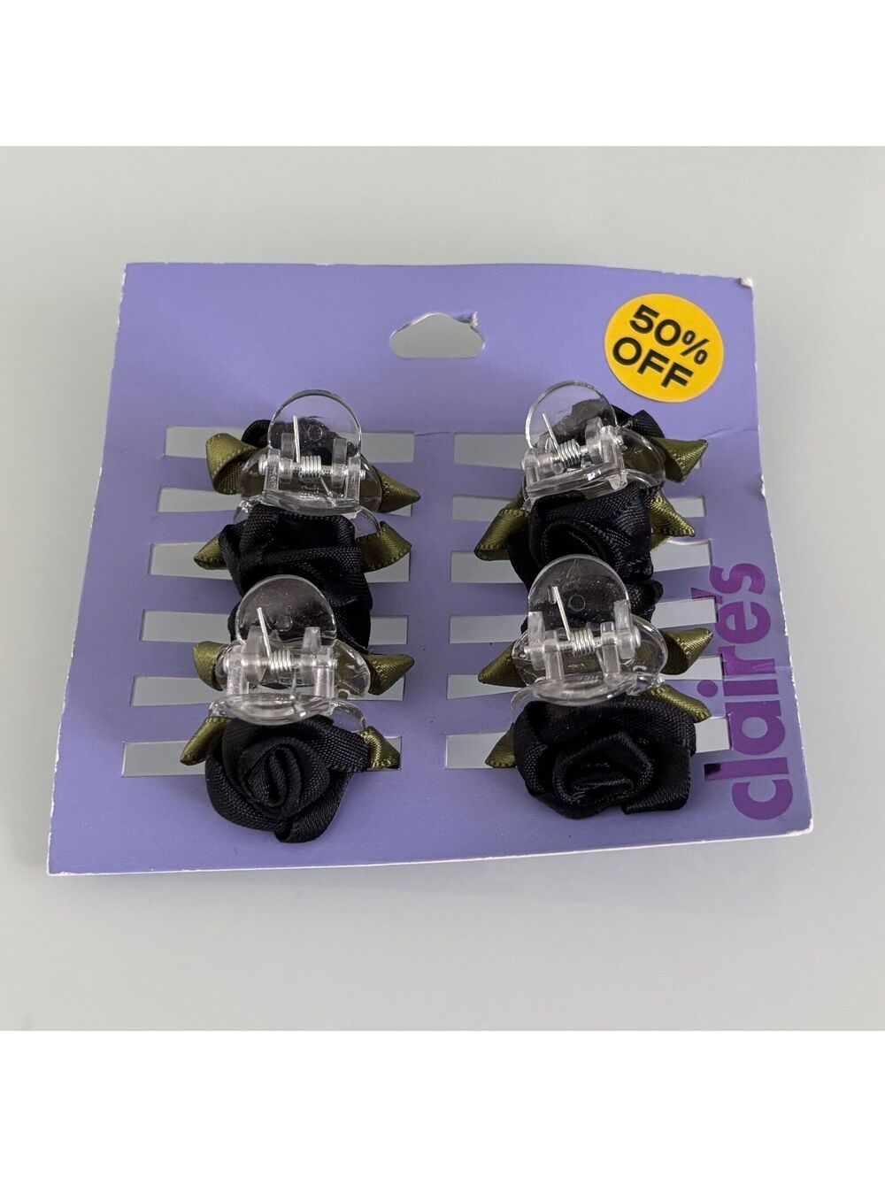 Claire’s 4 Pcs Floral Hair Clips